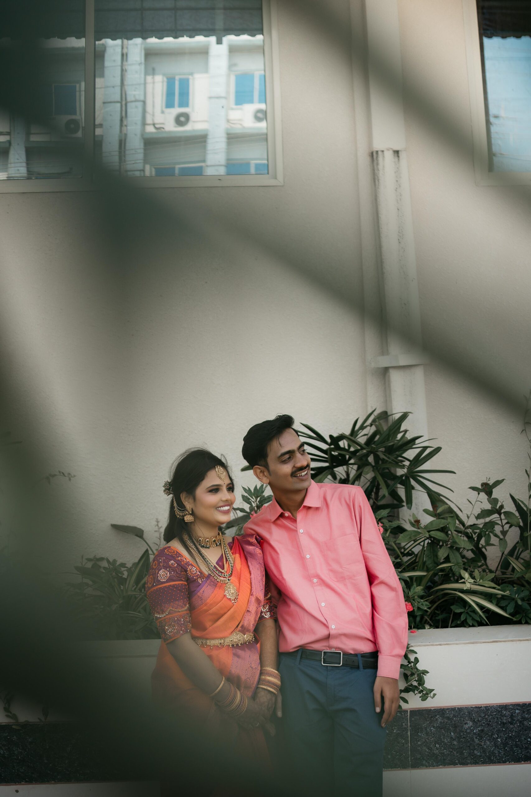 couple portraits during engagement